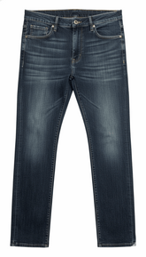 Dolce & Gabbana Men's Logo Patch Denim Jeans | Slim-Fit Vintage Wash